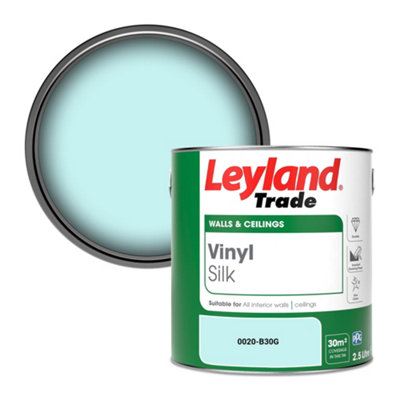 Leyland Trade Vinyl Silk Walls & Ceilings Emulsion Paint (0020-B30G)2.5L from B&Q
