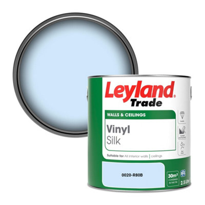 Leyland Trade Vinyl Silk Walls & Ceilings Emulsion Paint (0020-R80B)2.5L from B&Q