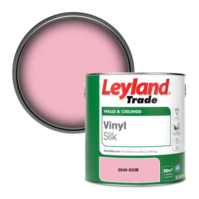 Leyland Trade Vinyl Silk Walls & Ceilings Emulsion Paint (0040-R20B)2.5L from B&Q