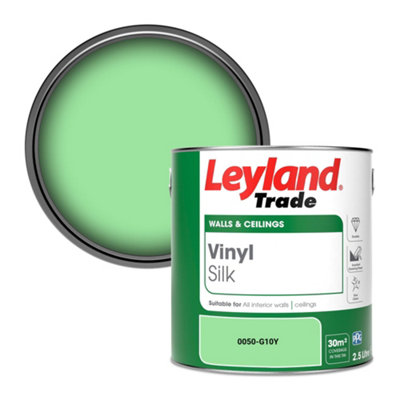 Leyland Trade Vinyl Silk Walls & Ceilings Emulsion Paint (0050-G10Y)2.5L from B&Q