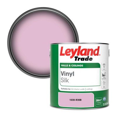 Leyland Trade Vinyl Silk Walls & Ceilings Emulsion Paint (1030-R30B)2.5L from B&Q