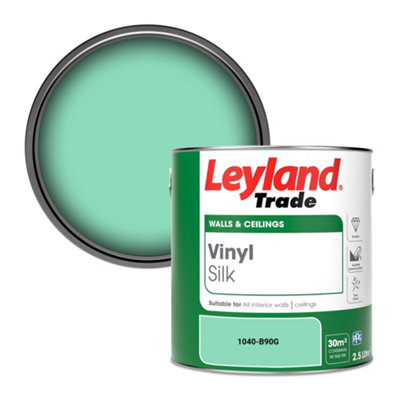 Leyland Trade Vinyl Silk Walls & Ceilings Emulsion Paint (1040-B90G)2.5L from B&Q