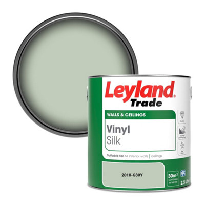 Leyland Trade Vinyl Silk Walls & Ceilings Emulsion Paint (2010-G30Y)2.5L from B&Q