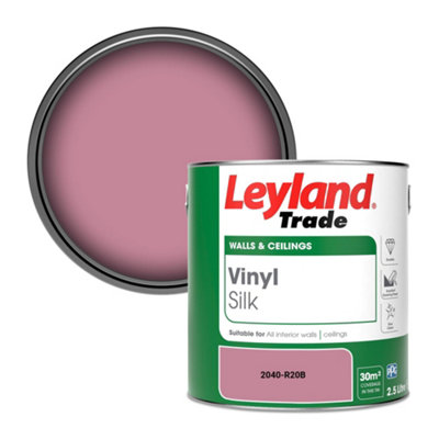 Leyland Trade Vinyl Silk Walls & Ceilings Emulsion Paint (2040-R20B)2.5L from B&Q