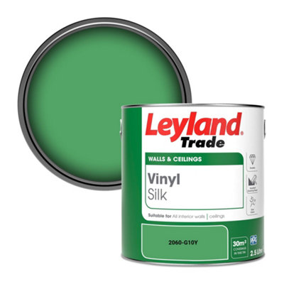 Leyland Trade Vinyl Silk Walls & Ceilings Emulsion Paint (2060-G10Y)2.5L from B&Q