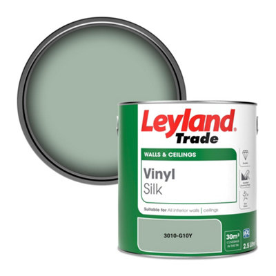 Leyland Trade Vinyl Silk Walls & Ceilings Emulsion Paint (3010-G10Y)2.5L from B&Q