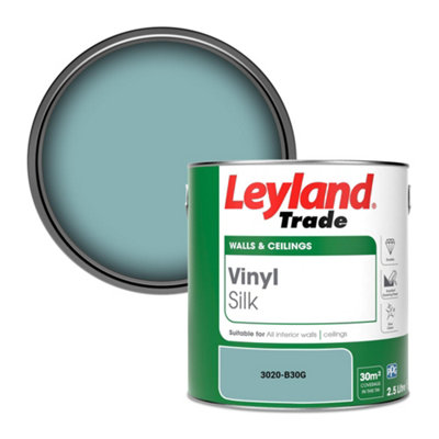 Leyland Trade Vinyl Silk Walls & Ceilings Emulsion Paint (3020-B30G)2.5L from B&Q