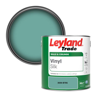 Leyland Trade Vinyl Silk Walls & Ceilings Emulsion Paint (3030-B70G)2.5L from B&Q