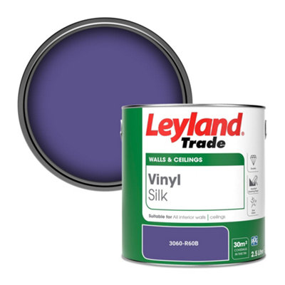 Leyland Trade Vinyl Silk Walls & Ceilings Emulsion Paint (3060-R60B)2.5L from B&Q