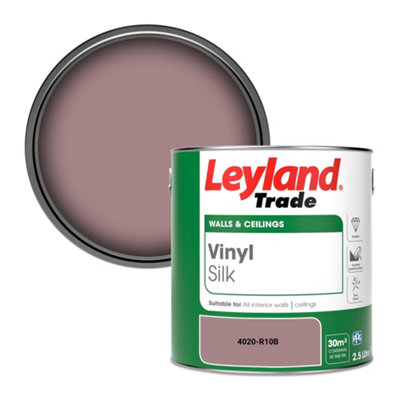 Leyland Trade Vinyl Silk Walls & Ceilings Emulsion Paint (4020-R10B)2.5L from B&Q