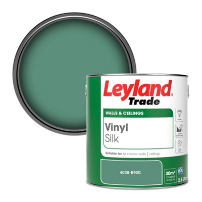 Leyland Trade Vinyl Silk Walls & Ceilings Emulsion Paint (4030-B90G)2.5L from B&Q
