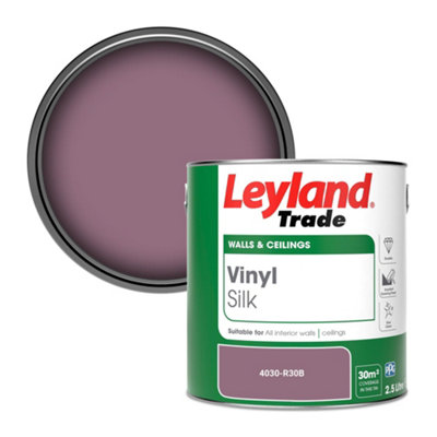Leyland Trade Vinyl Silk Walls & Ceilings Emulsion Paint (4030-R30B)2.5L from B&Q
