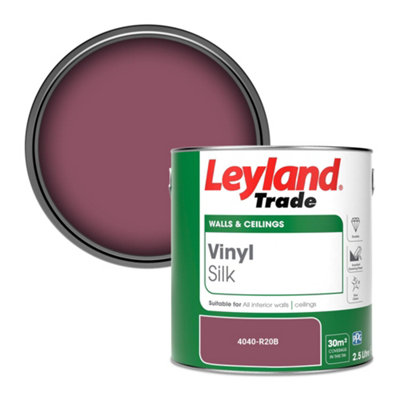 Leyland Trade Vinyl Silk Walls & Ceilings Emulsion Paint (4040-R20B)2.5L from B&Q