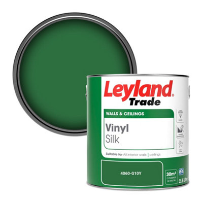 Leyland Trade Vinyl Silk Walls & Ceilings Emulsion Paint (4060-G10Y)2.5L from B&Q