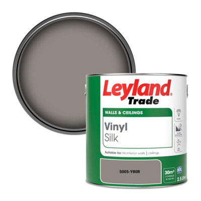 Leyland Trade Vinyl Silk Walls & Ceilings Emulsion Paint (5005-Y80R)2.5L from B&Q