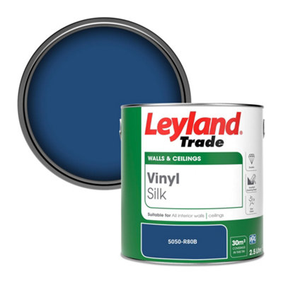 Leyland Trade Vinyl Silk Walls & Ceilings Emulsion Paint (5050-R80B)2.5L from B&Q