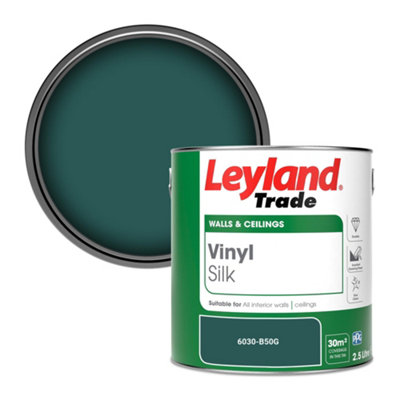 Leyland Trade Vinyl Silk Walls & Ceilings Emulsion Paint (6030-B50G)2.5L from B&Q