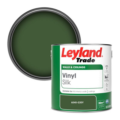 Leyland Trade Vinyl Silk Walls & Ceilings Emulsion Paint (6040-G30Y)2.5L from B&Q