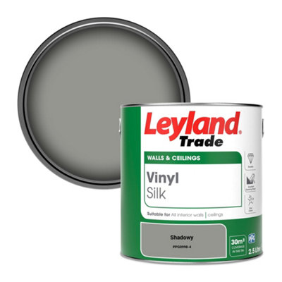 B&Q -  Vinyl Silk Walls & Ceilings Emulsion Paint Shadowy (Ppg0998-4)2.5L