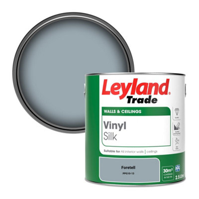 Leyland Trade Vinyl Silk Walls & Ceilings Emulsion Paint Foretell (Ppg10-13)2.5L from B&Q