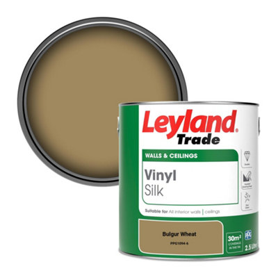 Leyland Trade Vinyl Silk Walls & Ceilings Emulsion Paint Bulgur Wheat (Ppg1094-6)2.5L from B&Q