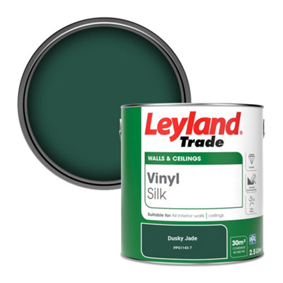 Leyland Trade Vinyl Silk Walls & Ceilings Emulsion Paint Dusky Jade (Ppg1143-7)2.5L from B&Q