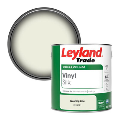 B&Q -  Vinyl Silk Walls & Ceilings Emulsion Paint Washing Line (Ppg1213-1)2.5L
