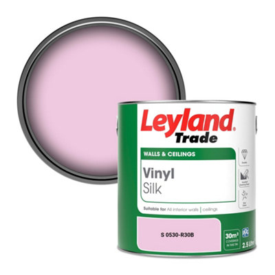 Leyland Trade Vinyl Silk Walls & Ceilings Emulsion Paint (S 0530-R30B)2.5L from B&Q