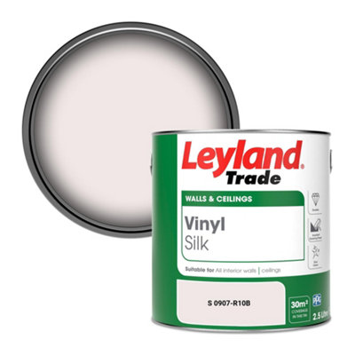 Leyland Trade Vinyl Silk Walls & Ceilings Emulsion Paint (S 0907-R10B)2.5L from B&Q