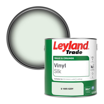 Leyland Trade Vinyl Silk Walls & Ceilings Emulsion Paint (S 1005-G20Y)2.5L from B&Q