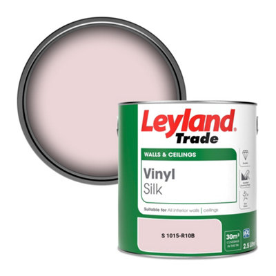 Leyland Trade Vinyl Silk Walls & Ceilings Emulsion Paint (S 1015-R10B)2.5L from B&Q