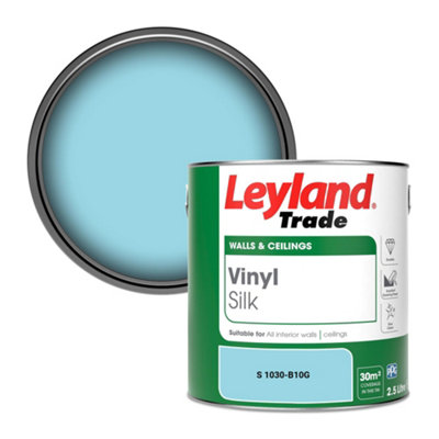 Leyland Trade Vinyl Silk Walls & Ceilings Emulsion Paint (S 1030-B10G)2.5L from B&Q