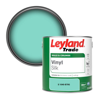Leyland Trade Vinyl Silk Walls & Ceilings Emulsion Paint (S 1040-B70G)2.5L from B&Q