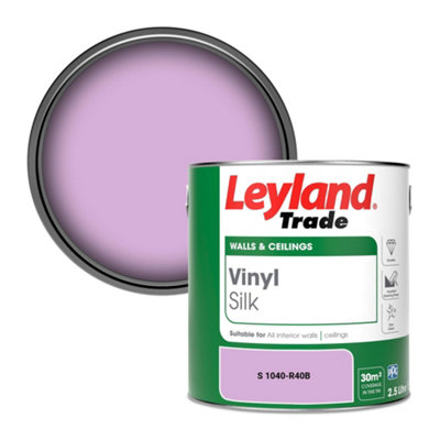 B&Q -  Vinyl Silk Walls & Ceilings Emulsion Paint (S 1040-R40B)2.5L
