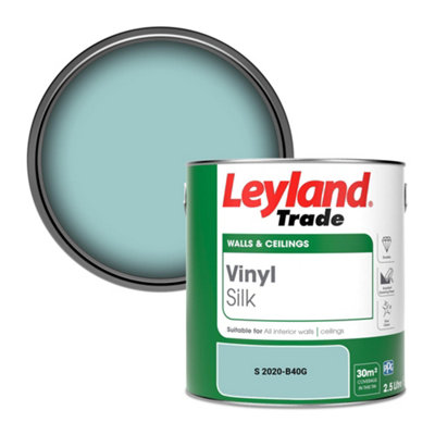 Leyland Trade Vinyl Silk Walls & Ceilings Emulsion Paint (S 2020-B40G)2.5L from B&Q