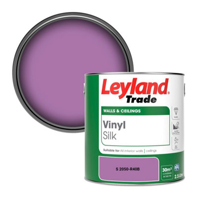 B&Q -  Vinyl Silk Walls & Ceilings Emulsion Paint (S 2050-R40B)2.5L