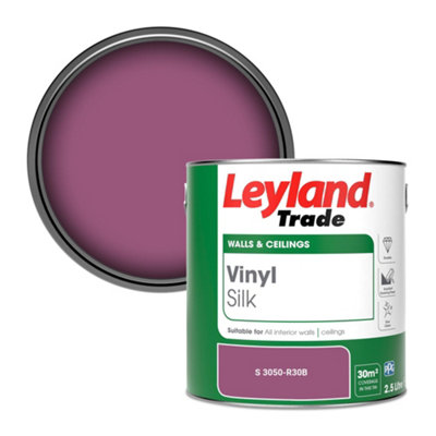 Leyland Trade Vinyl Silk Walls & Ceilings Emulsion Paint (S 3050-R30B)2.5L from B&Q