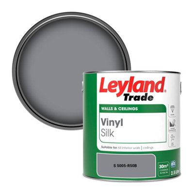 Leyland Trade Vinyl Silk Walls & Ceilings Emulsion Paint (S 5005-R50B)2.5L from B&Q