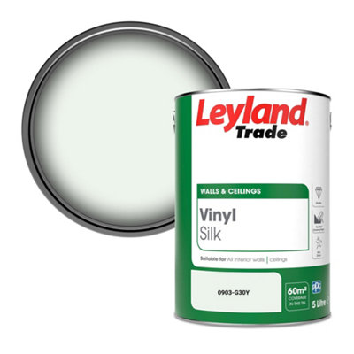 Leyland Trade Vinyl Silk Walls & Ceilings Emulsion Paint (0903-G30Y)5L from B&Q
