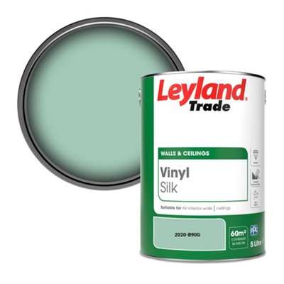 Leyland Trade Vinyl Silk Walls & Ceilings Emulsion Paint (2020-B90G)5L from B&Q
