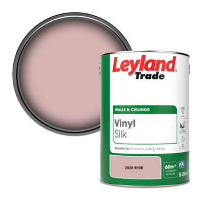 Leyland Trade Vinyl Silk Walls & Ceilings Emulsion Paint (2020-R10B)5L from B&Q