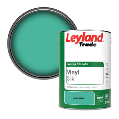 Leyland Trade Vinyl Silk Walls & Ceilings Emulsion Paint (2050-B80G)5L from B&Q