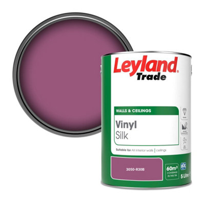 Leyland Trade Vinyl Silk Walls & Ceilings Emulsion Paint (3050-R30B)5L from B&Q