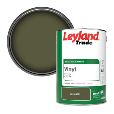 Leyland Trade Vinyl Silk Walls & Ceilings Emulsion Paint (7020-G70Y)5L from B&Q
