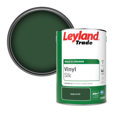 Leyland Trade Vinyl Silk Walls & Ceilings Emulsion Paint (7030-G10Y)5L from B&Q