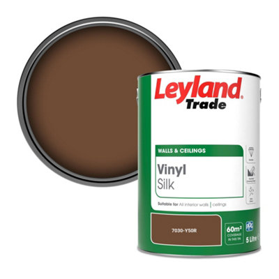 Leyland Trade Vinyl Silk Walls & Ceilings Emulsion Paint (7030-Y50R)5L from B&Q