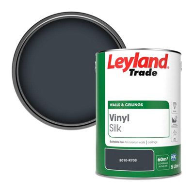 Leyland Trade Vinyl Silk Walls & Ceilings Emulsion Paint (8010-R70B)5L from B&Q
