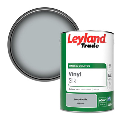 Leyland Trade Vinyl Silk Walls & Ceilings Emulsion Paint Dusty Pebble (Ppg10-15)5L from B&Q