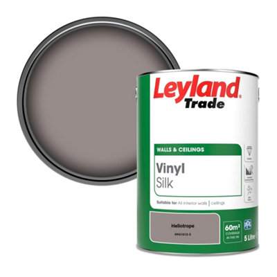 Leyland Trade Vinyl Silk Walls & Ceilings Emulsion Paint Heliotrope (Ppg1015-5)5L from B&Q
