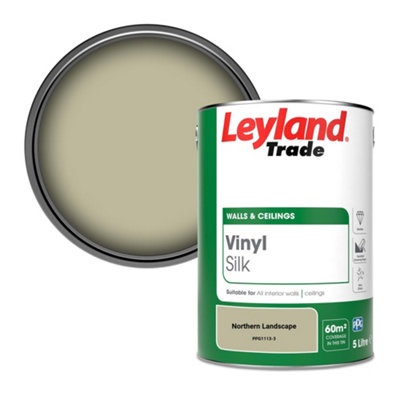 Leyland Trade Vinyl Silk Walls & Ceilings Emulsion Paint Northern Landscape (Ppg1113-3)5L from B&Q